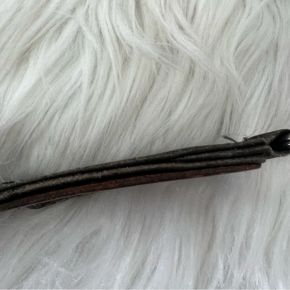 Harley-Davidson Vintage Leather Fringe Leather Tassel Keychain Bikercore Moto